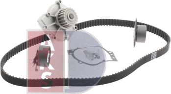 AKS Dasis 570345N - Water Pump & Timing Belt Set autospares.lv