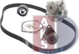 AKS Dasis 570345N - Water Pump & Timing Belt Set autospares.lv