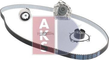 AKS Dasis 570332N - Water Pump & Timing Belt Set autospares.lv