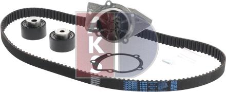 AKS Dasis 570259N - Water Pump & Timing Belt Set autospares.lv