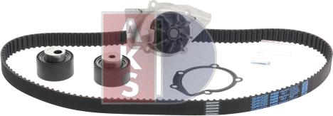 AKS Dasis 570259N - Water Pump & Timing Belt Set autospares.lv