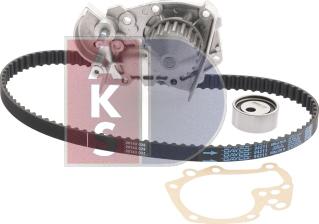 AKS Dasis 570254N - Water Pump & Timing Belt Set autospares.lv