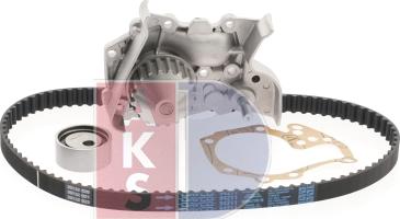 AKS Dasis 570268N - Water Pump & Timing Belt Set autospares.lv