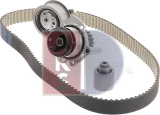 AKS Dasis 570284N - Water Pump & Timing Belt Set autospares.lv