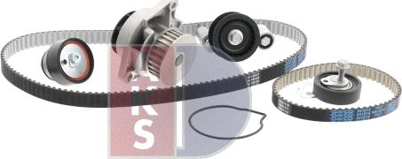 AKS Dasis 570285N - Water Pump & Timing Belt Set autospares.lv