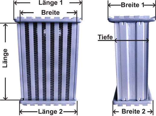 AKS Dasis 681580N - Core, radiator autospares.lv