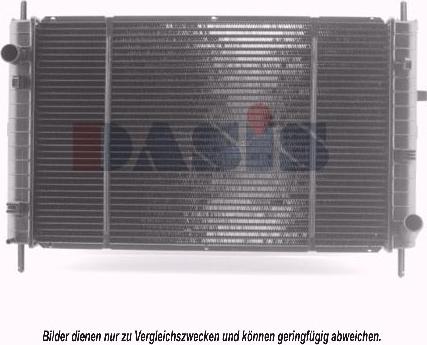 AKS Dasis 090920N - Radiator, engine cooling autospares.lv