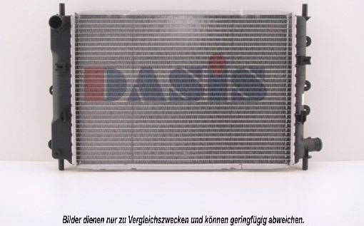 AKS Dasis 090600N - Radiator, engine cooling autospares.lv