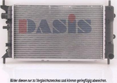 AKS Dasis 090610N - Radiator, engine cooling autospares.lv