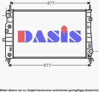 AKS Dasis 090068N - Radiator, engine cooling autospares.lv