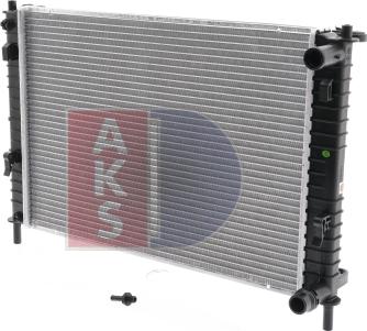 AKS Dasis 090009N - Radiator, engine cooling autospares.lv