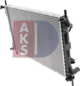 AKS Dasis 090004N - Radiator, engine cooling autospares.lv