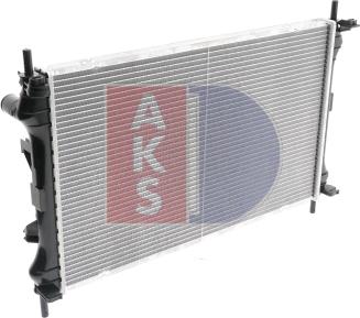 AKS Dasis 090004N - Radiator, engine cooling autospares.lv