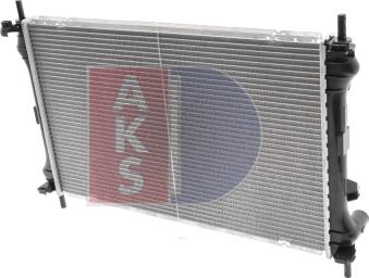 AKS Dasis 090004N - Radiator, engine cooling autospares.lv