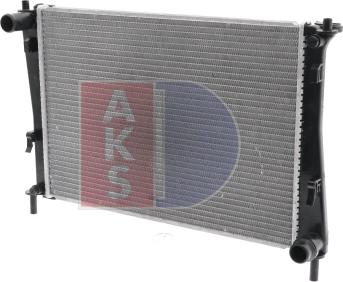AKS Dasis 090016N - Radiator, engine cooling autospares.lv