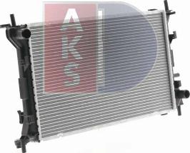 AKS Dasis 090087N - Radiator, engine cooling autospares.lv