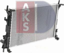 AKS Dasis 090087N - Radiator, engine cooling autospares.lv