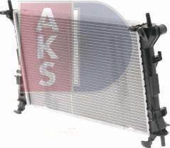 AKS Dasis 090087N - Radiator, engine cooling autospares.lv