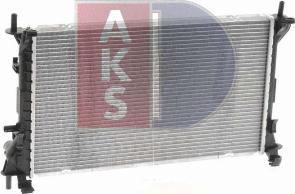 AKS Dasis 090087N - Radiator, engine cooling autospares.lv