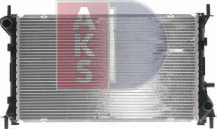 AKS Dasis 090087N - Radiator, engine cooling autospares.lv