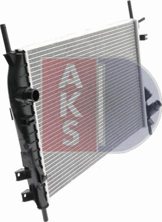 AKS Dasis 090072N - Radiator, engine cooling autospares.lv