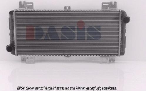 AKS Dasis 090370N - Radiator, engine cooling autospares.lv