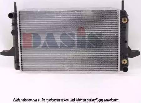 AKS Dasis 090200N - Radiator, engine cooling autospares.lv