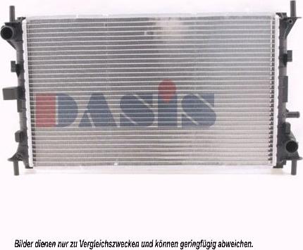 AKS Dasis 091480N - Radiator, engine cooling autospares.lv