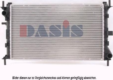 AKS Dasis 091470N - Radiator, engine cooling autospares.lv