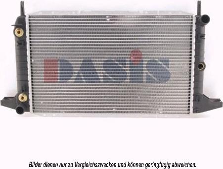 AKS Dasis 091080N - Radiator, engine cooling autospares.lv