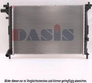 AKS Dasis 091360N - Radiator, engine cooling autospares.lv