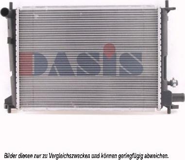 AKS Dasis 091370N - Radiator, engine cooling autospares.lv