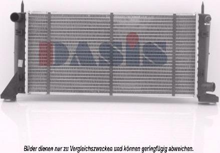 AKS Dasis 092270N - Radiator, engine cooling autospares.lv