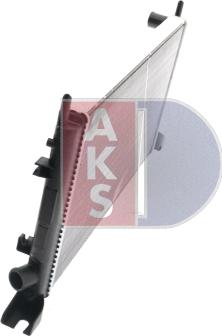 AKS Dasis 092270N - Radiator, engine cooling autospares.lv