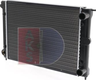 AKS Dasis 040450N - Radiator, engine cooling autospares.lv