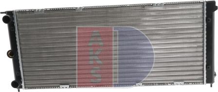 AKS Dasis 040460N - Radiator, engine cooling autospares.lv