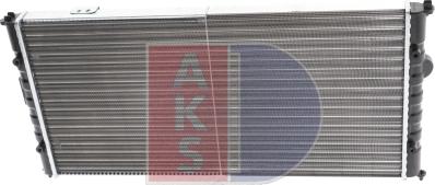 AKS Dasis 040400N - Radiator, engine cooling autospares.lv