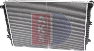 AKS Dasis 040094N - Radiator, engine cooling autospares.lv