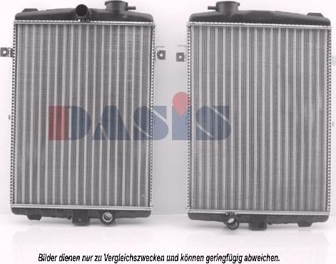 AKS Dasis 040040N - Radiator, engine cooling autospares.lv