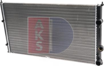 AKS Dasis 040030N - Radiator, engine cooling autospares.lv