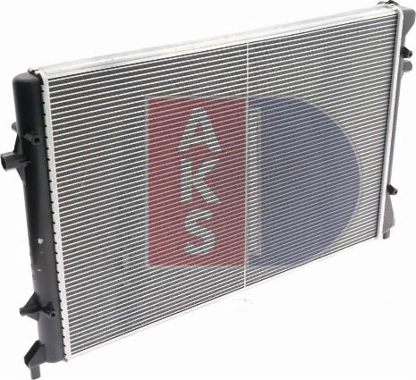AKS Dasis 040031N - Radiator, engine cooling autospares.lv