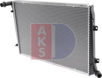 AKS Dasis 040029N - Radiator, engine cooling autospares.lv