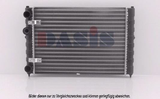 AKS Dasis 040390N - Radiator, engine cooling autospares.lv