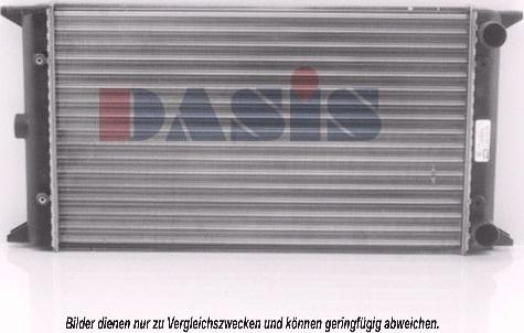 AKS Dasis 040300N - Radiator, engine cooling autospares.lv