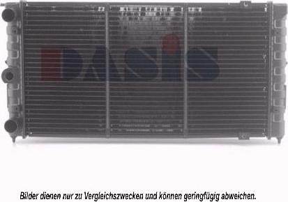 AKS Dasis 040380N - Radiator, engine cooling autospares.lv