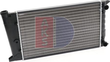 AKS Dasis 040320N - Radiator, engine cooling autospares.lv