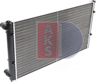 AKS Dasis 040240N - Radiator, engine cooling autospares.lv