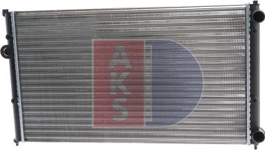 AKS Dasis 040240N - Radiator, engine cooling autospares.lv