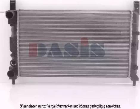 AKS Dasis 040280N - Radiator, engine cooling autospares.lv