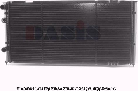 AKS Dasis 041030N - Radiator, engine cooling autospares.lv